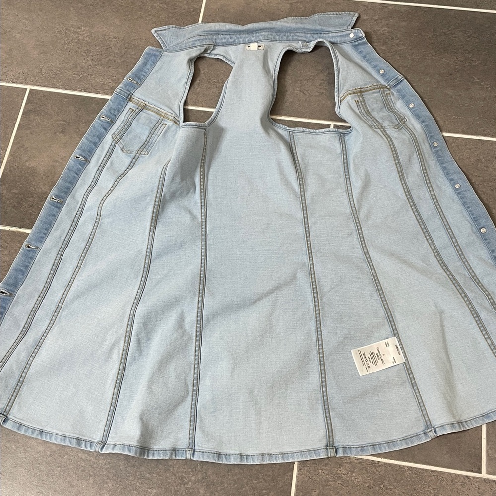 Wrangler Retro 80s Denim Collared Dress size Small - Picture 8 of 10